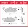 Kép 2/2 - Fékbetét TRW Lucas MCB521