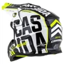 Kép 4/5 - Cassida Cup Sonic black/white/yelfluo XL cross bukósisak