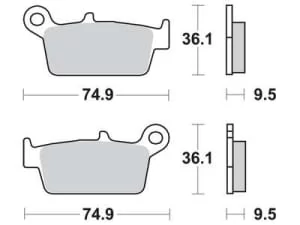 Fékbetét Ferodo FDB539SG /FT3087