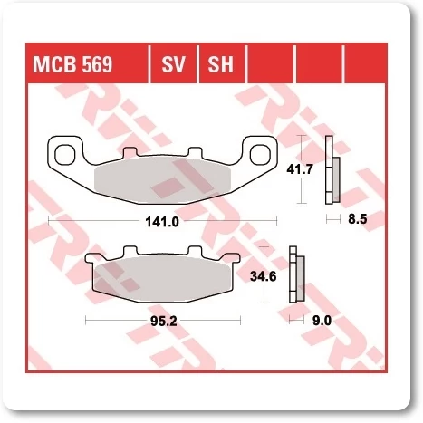 Fékbetét TRW Lucas MCB569SV /FDB481