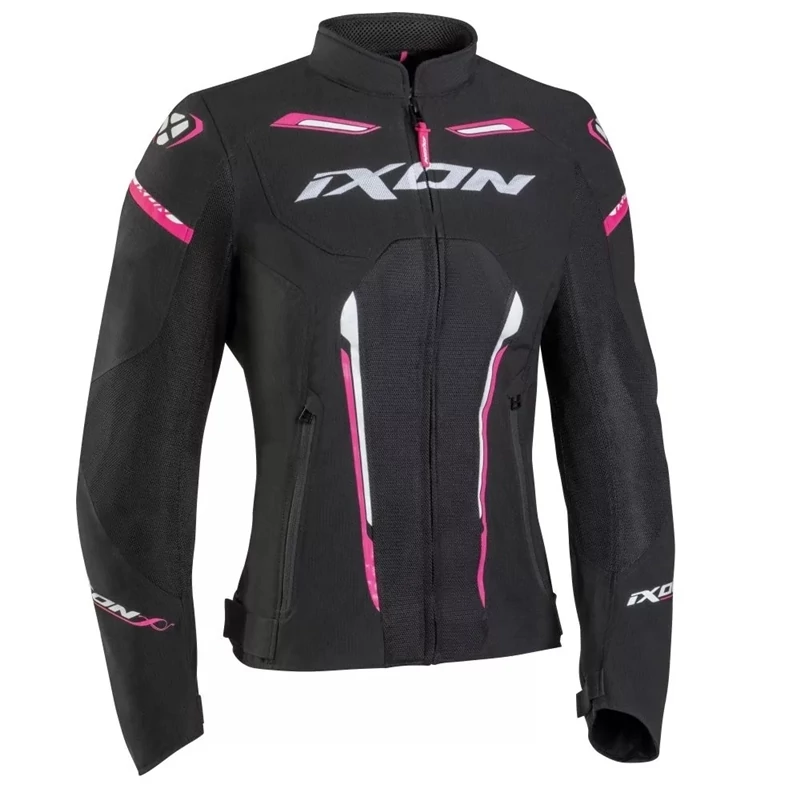 IXON Striker Air WP Black white fushia S motoros kabát