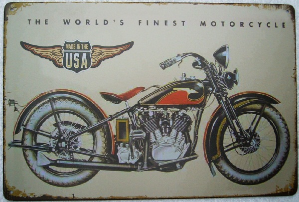 fémtábla 30x20 the world finest motorcycle