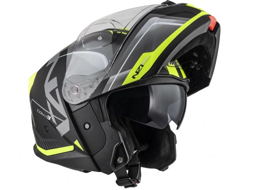 NZI Combi 3 Duo black antr fluo M állfelnyílós bukósisak
