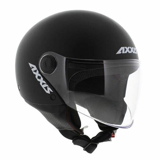 AXXIS Square mattfekete S robogó sisak