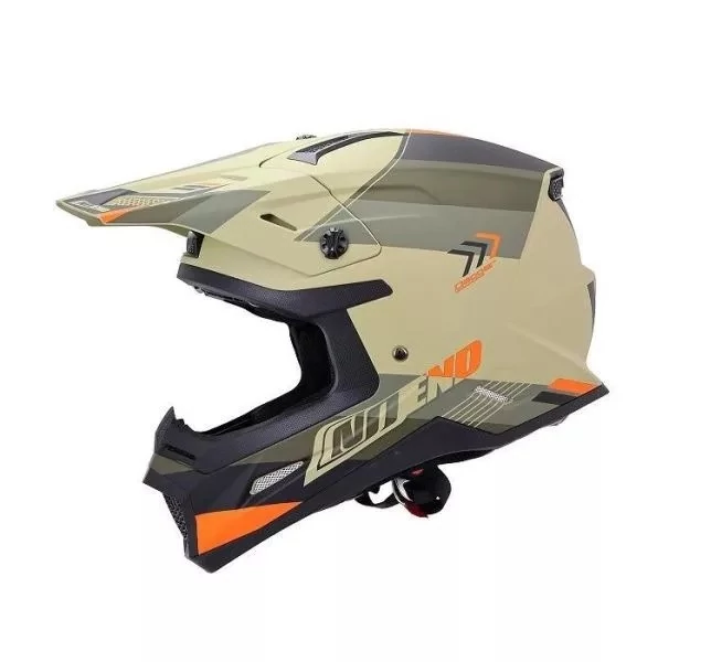 No End Dagger matt khaki/narancs L cross bukósisak