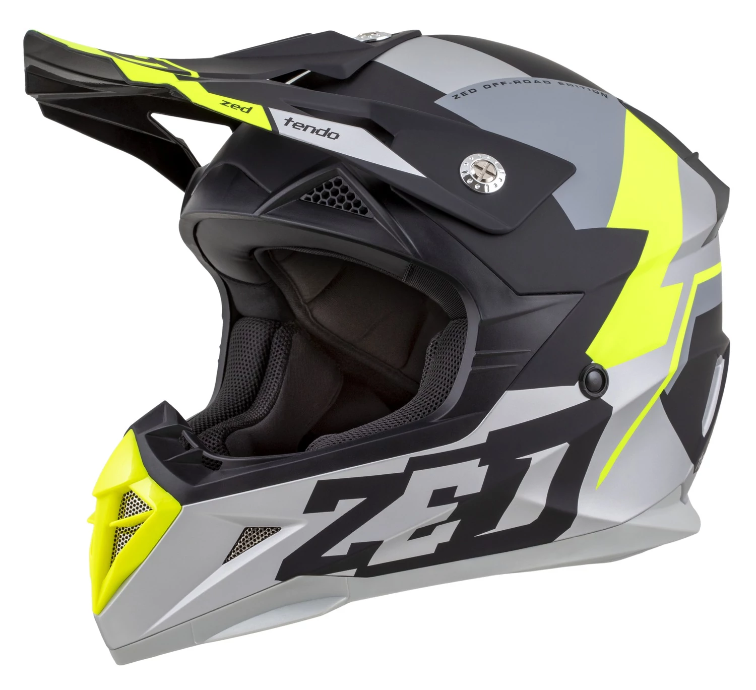 ZED X1.9D Tendo blac kgray yellow XL gyerek cross sisak